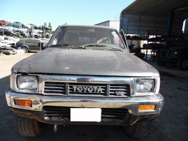 1989 TOYOTA TRUCK DLX GRAY STD CAB 3.0L MT 4WD Z17823